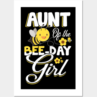 Aunt of The Bee Day Girl - Bee Birthday Party Theme Posters and Art